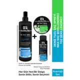 Black Red 3lü set Deniz Tuzu Saç Spreyi - Sea Salt Paste Deniz Tuzu Wax - Toz Şekillendirici