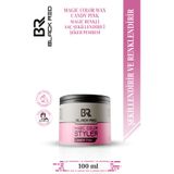 Black Red Magic Color Styler Candy Pink Geçici Pembe Renkli Saç Şekillendirici Wax 100 ml