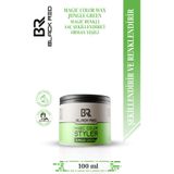 Black Red Magic Color Styler Jungle Green Geçici Yeşil Renk Veren Saç Şekillendirici Wax 100 ml