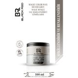 Black Red Magic Color Styler Silver Grey Geçici Gri Renk Veren Saç Şekillendirici Wax 100 ml