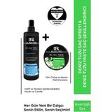 Black Red Saç Sea Salt Deniz Tuzu Saç Spreyi & Seal Salt Paste Saç Şekillendirici Mat Wax 2'li Set
