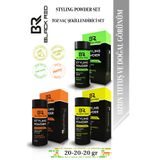 Black Red Saç Şekillendirici Toz Wax Matte - Strong - SemiMatte Toz Wax Üçlü Set
