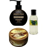 Black & Red Soyulabilir Siyah Yüz Maskesi Arındırıcı 250 ml - Killi Yüz Maskesi Argan 400GR