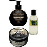 Black & Red Soyulabilir Siyah Yüz Maskesi Arındırıcı 250 ml - Killi Yüz Maskesi Kömür Özlü 400GR