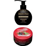 Black & Red Soyulabilir Siyah Yüz Maskesi Arındırıcı 250 ml - Killi Yüz Maskesi Orman Meyveli 400GR