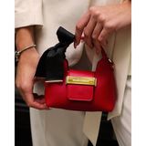 Black Ribbon Victoria Mini Kırmızı Omuz Çantası