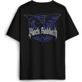 Black Sabbath Rock Müzik Ozzy Metal Music Yarasa Sırt Ön Baskılı Oversize Tişört Unisex T-Shirt