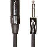 Black-Serisi Simetrik Bağlantı Kablosu – 6,3-Mm-Trs-Jak (Erkek) Xlr (Erkek), Uzunluk: 1 M – Rcc-3-Trxm