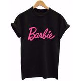Black Sokak Blacksokak Kadın Siyah Barbie Baskılı Oversize Bisiklet Yaka Tişört - XL