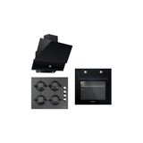 Black Still Button 3'lü Ankastre Set