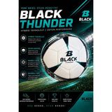 Black Thunder Futbol Topu No:5 - Halı Saha İçin İdeal -Hibrit Teknoloji - Üstün Top Kontrolü - Dayanıklı Yapı - Beyaz