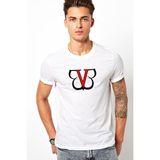 Black Veil Brides Logo Baskılı Beyaz Erkek Örme Tişört - XS