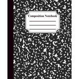Black & White Marble Composition Notebook College Ruled: Classic Large Format Lined Writing Book | Durable & Stylish Vintage Cover | For School, ... | 200 Pages | 7.5” x 9.25” Matte Finish