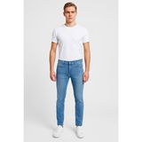 Black Wood Erkek Slim Fit Dar Paça Esnek Likralı Denim Jeans Kot Pantolon - 7408 - 38