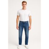 Black Wood Erkek Slim Fit Dar Paça Esnek Likralı Denim Jeans Kot Pantolon - 7408 - Açik Mavi - 31