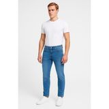 Black Wood Erkek Slim Fit Dar Paça Esnek Likralı Denim Jeans Kot Pantolon - 7408 - Buz - Mavi - 31