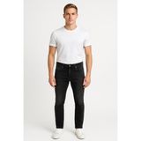 Black Wood Erkek Slim Fit Dar Paça Esnek Likralı Denim Jeans Kot Pantolon - 7408 - Koyu Gri - 32