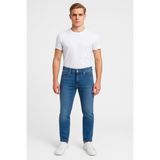Black Wood Erkek Slim Fit Dar Paça Esnek Likralı Denim Jeans Kot Pantolon - 7408 - Mavi - 32