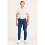 Black Wood Erkek Slim Fit Dar Paça Esnek Likralı Denim Jeans Kot Pantolon - 7410 - Mavi - 36
