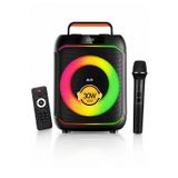 Blackbird Game Center Blic BLS-80 30W Kablosuz Bluetooth Hoparlör 8 İnc LED Işıklı Karaoke Parti Hoparlörü