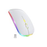 Blackbird Game Center Blic Bwm6 Beyaz Rgb Şarjlı Kablosuz 1600dpı Işıklı Kablosuz Sessiz Mouse