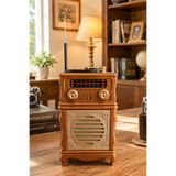 Blackbird Game Center Feexot FX-2502B Retro Nostaljik Radyo - Bluetooth Hoparlör, USB, TF Kart, AUX Girişli Şarjlı Radyo
