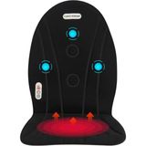 Blackbird Game Center Glr JB-618B Isıtmalı Masaj Minderi - 3 Motorlu Titreşimli Bel, Sırt Masaj Alet - Siyah