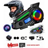 Blackbird Game Center Glr K19 Kameralı Kask Kulaklığı Motosiklet Interkom Bluetooth 5.4 Gps Sürüş Kayıt Cihazı - Siyah