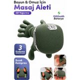 Blackbird Game Center Glr Lsf-N7 Şarjlı Isıtmalı Omuz ve Boyun Masaj Aleti Yoğurmalı Masaj Kemeri - Yeşil
