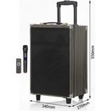 Blackbird Game Center Hepu HP-904 Partybox Bluetooth Hoparlör 12 Woofer 40W Güç 1 Kablosuz Mikrofon Kumanda - Siyah