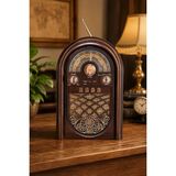 Blackbird Game Center Raiseng R-1950BTL Ahşap Görünümlü Retro Radyo - Nostaljik Tasarım Bluetooth Hoparlör - Kahverengi