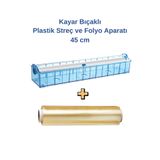 Blackbird Home Streç ve Alüminyum Folyo Dispenseri Makinesi Streç Folyo Aparatı 45 cm + Gıda Streci