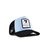 BlackBörk 7 Numara Logolu Siyah-Buz Mavi Trucker Şapka