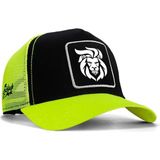 BlackBörk Aslan Logolu Neon-Siyah Trucker Şapka - Standart