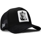 BlackBörk Aslan Logolu Siyah Trucker Şapka - 0TB-Siyah - Standart