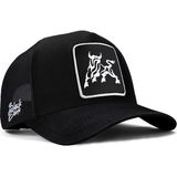 BlackBörk Boğa Logolu Siyah Trucker Şapka - Açık Siyah - Standart