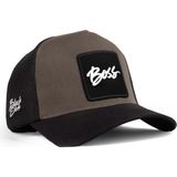 BlackBörk Boss Logolu Siyah-Haki Trucker Şapka - Standart