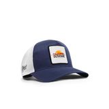 BlackBörk California Outatime Logolu Cordura Lacivert-Beyaz Trucker Şapka