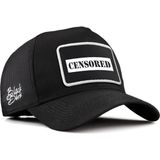 BlackBörk Censored Logolu Siyah Trucker Şapka - Siyah - Açık Kahve - Standart