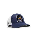 BlackBörk Duckside Logolu Cordura Lacivert-Beyaz Trucker Şapka