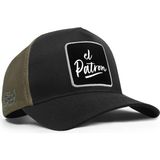 BlackBörk El Patron Logolu Cordura Siyah-Haki Trucker Şapka - Standart
