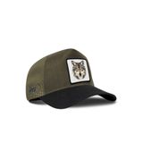 BlackBörk Kurt Logolu Cordura Siyah-Haki Trucker Şapka