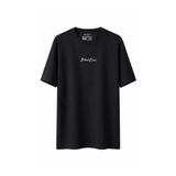 BlackBörk Nakışlı Oversize Siyah B-Shirt