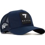 BlackBörk V1 Trucker 7 Numara - 5 Kod Logolu Unisex Lacivert Şapka (Cap) - Lacivert - Açık Gri - Standart