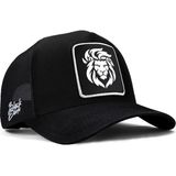 BlackBörk V1 Trucker Aslan - 9bs Kod Logolu Siyah Şapka (Cap) - Açık Gri - Koyu Gri - Siyah - Standart