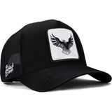 BlackBörk V1 Trucker Kartal - 4 Kod Logolu Siyah Şapka (Cap) - Standart