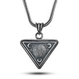BlackCraft 925 Ayar Gümüş Osmanlı Tuğralı Hilal Cevşen Erkek Kolye