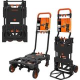 Black+Decker BH206 70/137KG Çok Fonksiyonlu Katlanır El Arabası - Siyah