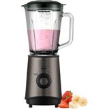 Black+Decker – Cam Sürahili Stand Mikseri 800W | 1,5 L Ölçüm Kabı | 4 Adet Ağır Hizmet Tipi Paslanmaz Çelik Bıçak | Çok Seviyeli Hızlar + Darbe Fonksiyonu | Buz Kırıcı | Ölçüm Kabı | Bulaşık Makinesin - Siyah