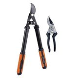 BLACK+DECKER dal budama makası - 2 adet - dal makası 53,3 cm - bahçe makası 20,3 cm - siyah/turuncu